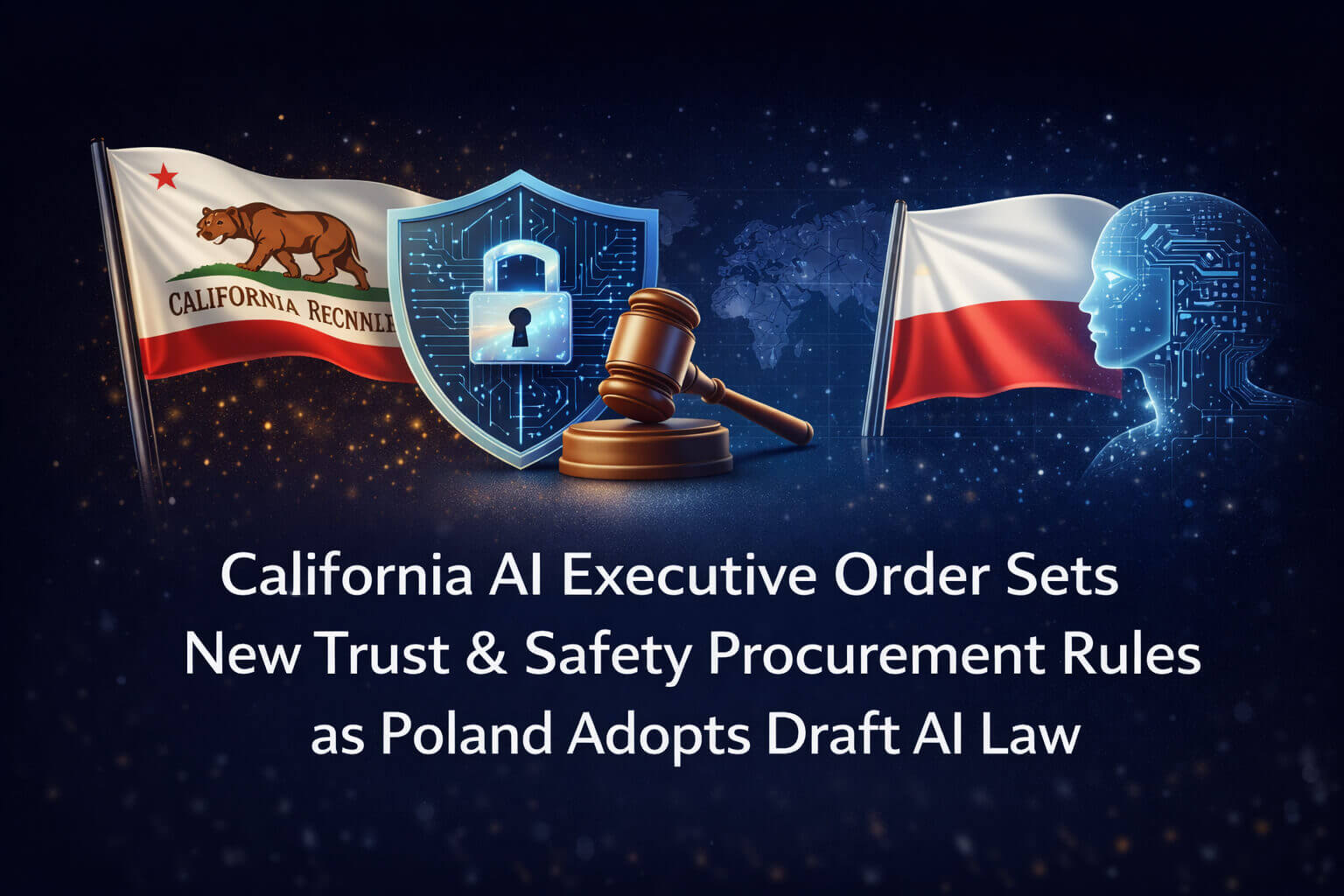 California AI Executive Order Sets New Trust & Safety Procurement Rules as Poland Adopts Draft AI Law
