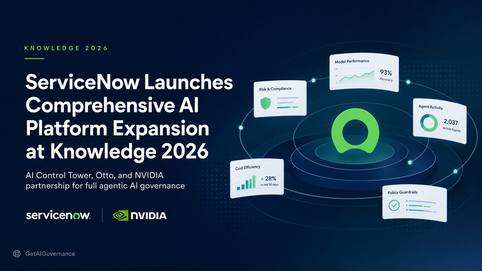 ServiceNow Expands AI Control Tower, Launches Otto & Deepens NVIDIA Partnership for Enterprise Agentic AI Governance