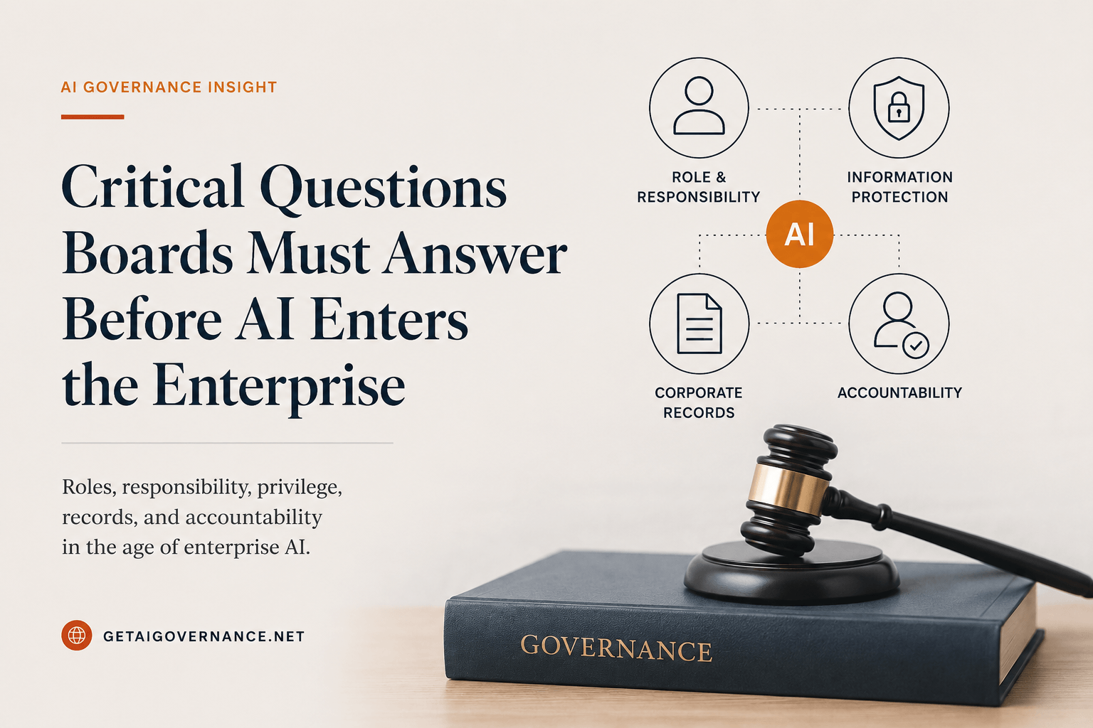 Harvard Law School Forum on Corporate Governance Outlines Critical Threshold Questions on Roles, Responsibilities, and Legal Risks in Enterprise AI Adoption