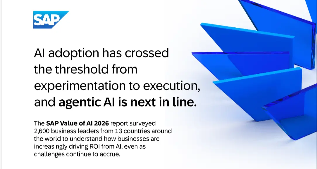 SAP Study Finds AI ROI Spiking as Companies Race Toward Agentic AI But Governance Is Falling Behind