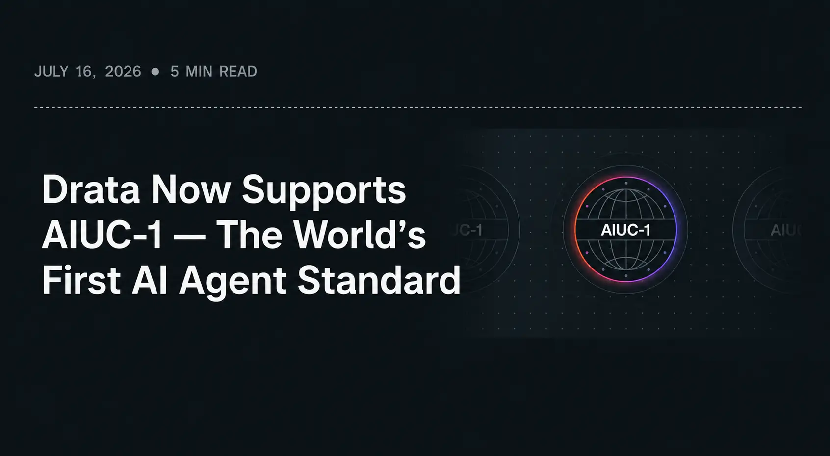 Drata Adds Native Support for AIUC-1, the Insurance-Backed Agent Standard